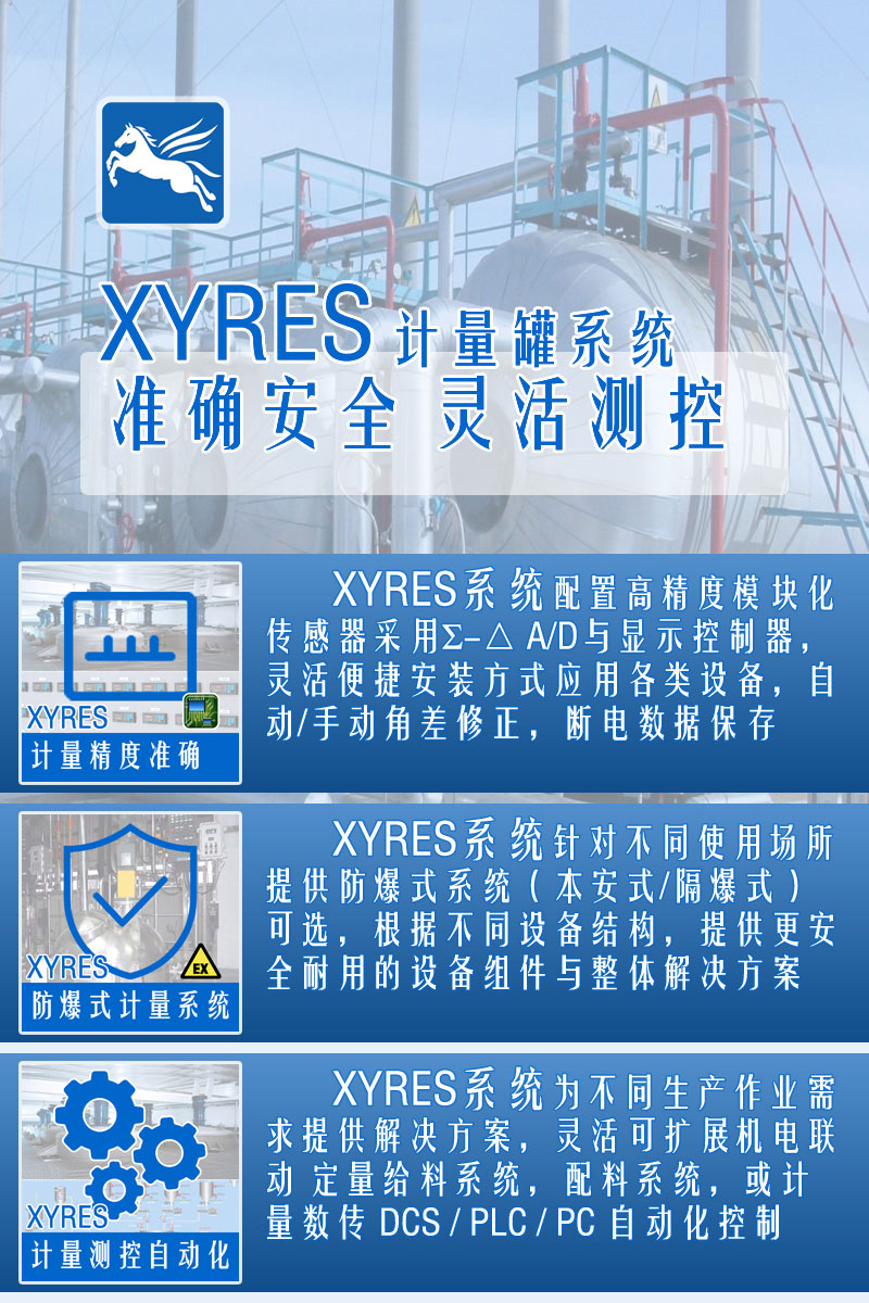 XYRES電子稱重式計(jì)量罐系統(tǒng) 特點(diǎn)