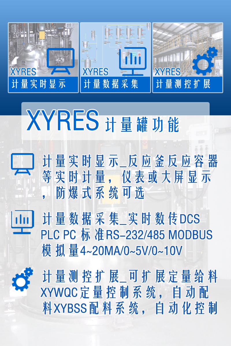 XYRES電子稱重式計(jì)量罐系統(tǒng) 功能