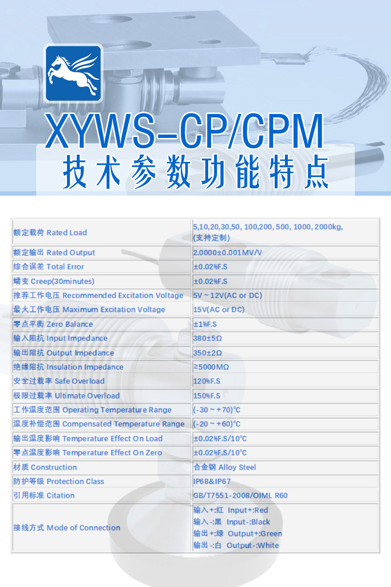 XYWS-CP 技術(shù)參數(shù)
